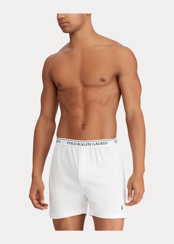 Boxer Polo Ralph Lauren Hombre Blancos - Knit 3-Pack - NQCPR6138